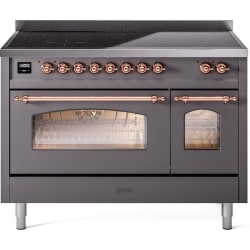48 Inch Freestanding Induction Range - 48 Inch Freestanding Electric Induction Range in Front View view