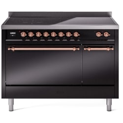48 Inch Freestanding Induction Range  - 48 Inch Solid Door Freestanding Induction Range in Copper Trim with 6 Elements view