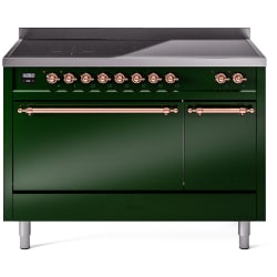 48 Inch Freestanding Induction Range  - 48 Inch Solid Door Freestanding Induction Range in Copper Trim with 6 Elements view