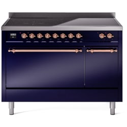 48 Inch Freestanding Induction Range  - 48 Inch Solid Door Freestanding Induction Range in Copper Trim with 6 Elements view