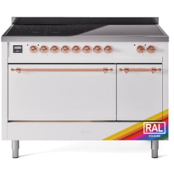48 Inch Freestanding Induction Range  - 48 Inch Solid Door Freestanding Induction Range in Copper Trim with 6 Elements view
