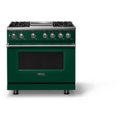 36 Inch Freestanding Dual Fuel Range  - 36"W. Dual Fuel Range; Four Burners with Griddle view