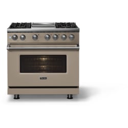 36 Inch Freestanding Dual Fuel Range  - 36"W. Dual Fuel Range; Four Burners with Griddle view
