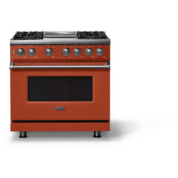 36 Inch Freestanding Dual Fuel Range  - 36"W. Dual Fuel Range; Four Burners with Griddle view
