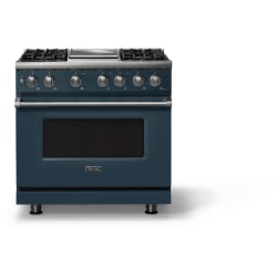 36 Inch Freestanding Dual Fuel Range  - 36"W. Dual Fuel Range; Four Burners with Griddle view