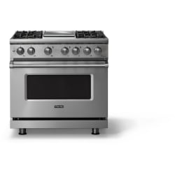 36 Inch Freestanding Dual Fuel Range  - 36"W. Dual Fuel Range; Four Burners with Griddle view