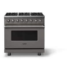 36 Inch Freestanding Dual Fuel Range  - 36"W. Dual Fuel Range; Six Burners view