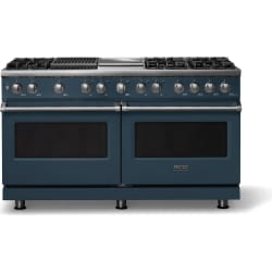 60 Inch Freestanding Dual Fuel Range  - 60"W. Dual Fuel Range; Six Burners with Griddle and Grill view