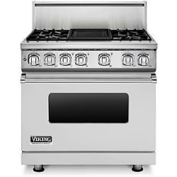 36 Inch Pro-Style Dual-Fuel Range - Stainless Steel view