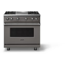 36 Inch Freestanding Gas Range  - 36 Inch Gas Range; Four Burners with Griddle view