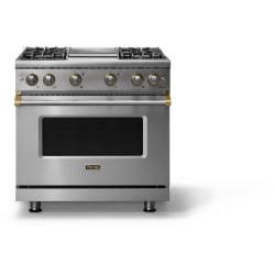 36 Inch Freestanding Gas Range  - 36 Inch Gas Range; Four Burners with Griddle view