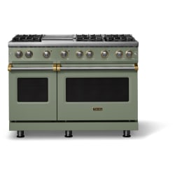 48 Inch Freestanding Gas Range  - 48-inch Gas Range; Six Burners with Griddle view