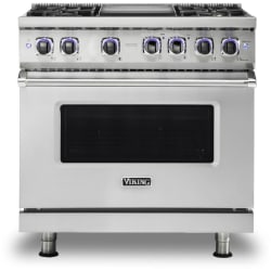 36 Inch Freestanding Professional Gas Range  - Stainless Steel Liquid Propane view
