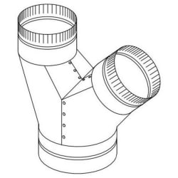 Wye Duct Fitting for VH42-3, VH48-3, VH60-3 and VH72-3 - Wye Duct Fitting for VH42-3, VH48-3, VH60-3 and VH72-3 view