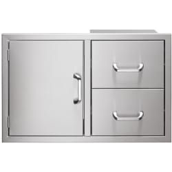 32 Inch Access Door and Storage Drawer Combo - Door and Drawer Combo view