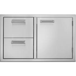 30 Inch Outdoor Double Drawer and Access Door Combo - Stainless Steel (21" High) - 30 Inch Outdoor Double Drawer and Access Door Combo - Stainless Steel view