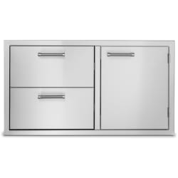 36 Inch Outdoor Double Drawer and Access Door Combo - Stainless Steel (21" High) - 36 Inch Outdoor Double Drawer and Access Door Combo - Stainless Steel (21" High) view