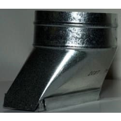 3-1/4 Inch x 10 Inch to 7 Inch Transition for Top Vent Applications - Front View view