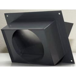 6 Inch Round Wall Louver - Front View view