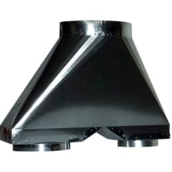 EP Transition 10 Inch Round Duct for Wall Mount Range Hoods - Front View view