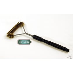 16 Inch Brass BBQ Brush - 16" Heavy-Duty BBQ Brush view