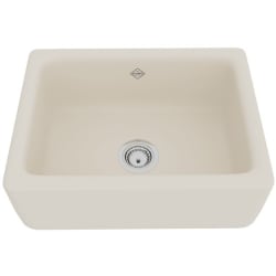 24 Inch Fireclay Farmhouse Apron Front Kitchen Sink - Shaws Original Lancaster Single Bowl Farmhouse Apron Front Fireclay Kitchen Sink view