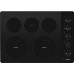 30 Inch Electric Cooktop  - 30-inch Electric Ceramic Glass Cooktop with Two Dual Radiant Elements view