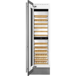 24 Inch Built-In Dual Zone Wine Cooler Column  - 24 Inch Built-In Dual Zone Wine Cooler Column in Opened View view