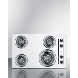 30 Inch Electric Cooktop  - 30" Wide 4-Burner Coil Cooktop view