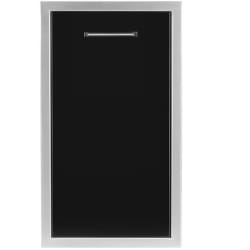 14 Inch Roll Out Trash Drawer  - 14 Inch Roll Out Trash Drawer with Black 304 Stainless Steel Construction view