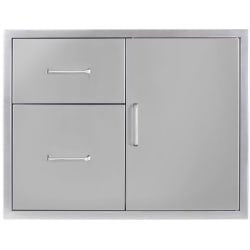 30 Inch Access Door, Double Drawer Combo  - 30 Inch 304 Stainless Steel Access Door & Double Drawer Combo view