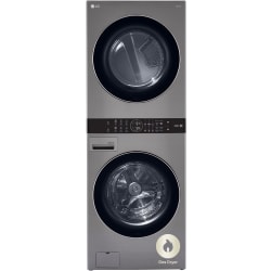 27 Inch Smart Gas WashTower  - Single Unit Front Load LG WashTower™ with Center Control™ 4.5 cu. ft. Washer and 7.4 cu. ft. Gas Dryer view