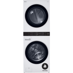 27 Inch Smart Gas WashTower  - Single Unit Front Load LG WashTower™ with Center Control™ 4.5 cu. ft. Washer and 7.4 cu. ft. Gas Dryer view