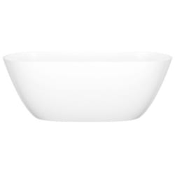 27 Inch Freestanding Soaking Bathtub  - 27 Inch Freestanding Soaking Bathtub with Drain Hole Center and No Overflow Hole view