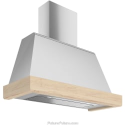 Wall Mount Range Hood  - 48 Inch Cascade Wall Mount Range Hood in Angled View view