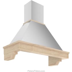 Wall Mount Range Hood  - 48 Inch Sphinx Wall Mount Range Hood in Angled View view