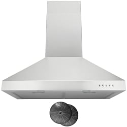 30 Inch Wall Mount Convertible Chimney Hood  - 30 Inch Wall Mount Convertible Chimney Hood view