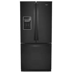 30 Inch French Door Refrigerator  - Black view