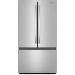 36 Inch Freestanding French Door Refrigerator  - 36 Inch Freestanding French Door Bottom Mount Refrigerator in Front View view