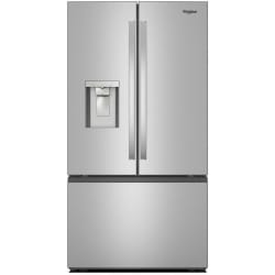 36 Inch Freestanding French Door Refrigerator  - 36 Inch Freestanding French Door Bottom Mount Refrigerator in Front View view