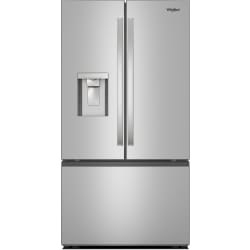 36 Inch Freestanding French Door Refrigerator  - 36 Inch Freestanding French Door Bottom Mount Refrigerator in Front View view