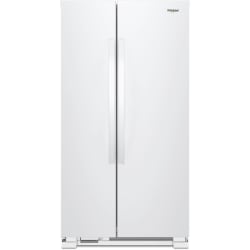 33 Inch Freestanding Side by Side Refrigerator  - White view