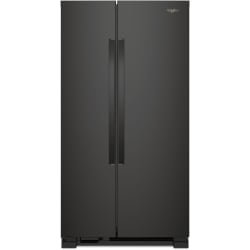 36 Inch Freestanding Side by Side Refrigerator - Black view