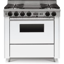 36 Inch Freestanding Dual Fuel Range  - 36 Inch Freestanding Dual Fuel Range with 4 Open Burners view