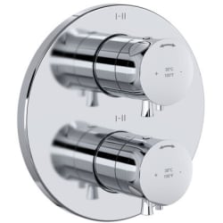 3/4 Inch Dual Lever Handle Thermostatic and Pressure Balance Trim  - Edge™ 3/4" Therm & Pressure Balance Trim With 6 Functions in Chrome view