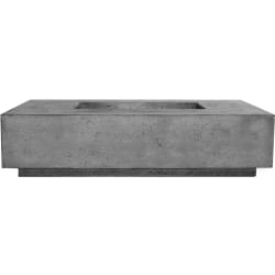 60 Inch Rectangular Gas Fire Table  - Rectangular Gas Fire Table view