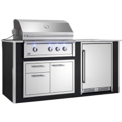 78 Inch Pro-Grade Designer Pre-Assembled Outdoor Island - Pro-Grade Designer Pre-Assembled Island view