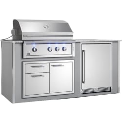 78 Inch Pro-Grade Designer Pre-Assembled Outdoor Island - Pro-Grade Designer Pre-Assembled Island view