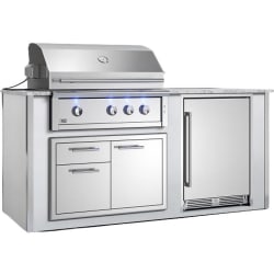 78 Inch Pro-Grade Designer Pre-Assembled Outdoor Island  - Pro-Grade Designer Pre-Assembled Island view