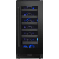 15 Inch Undercounter Single Zone Wine Cooler - 15 Inch Undercounter Single Zone Wine Cooler with 34 Bottle Capacity in Front View view